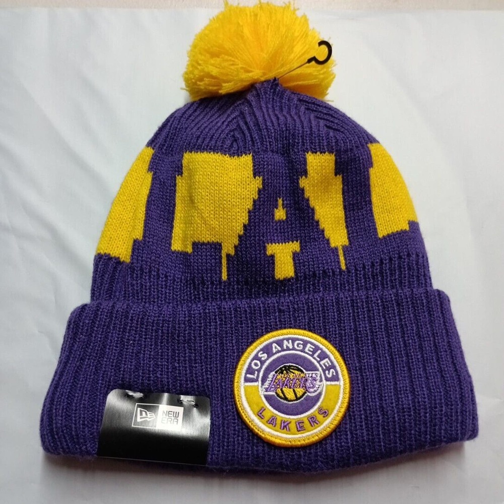 Los Angeles Lakers Cuffed Knit Beanie‎
